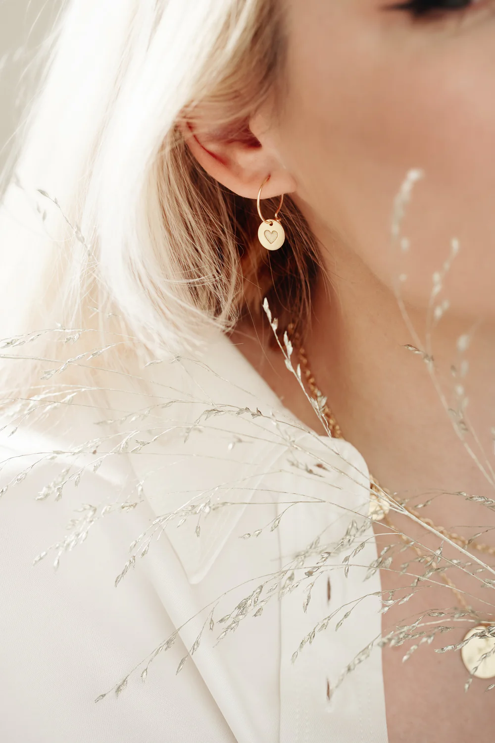 Heartbeat Earrings (silver / golden)