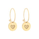 Heartbeat Earrings (silver / golden)