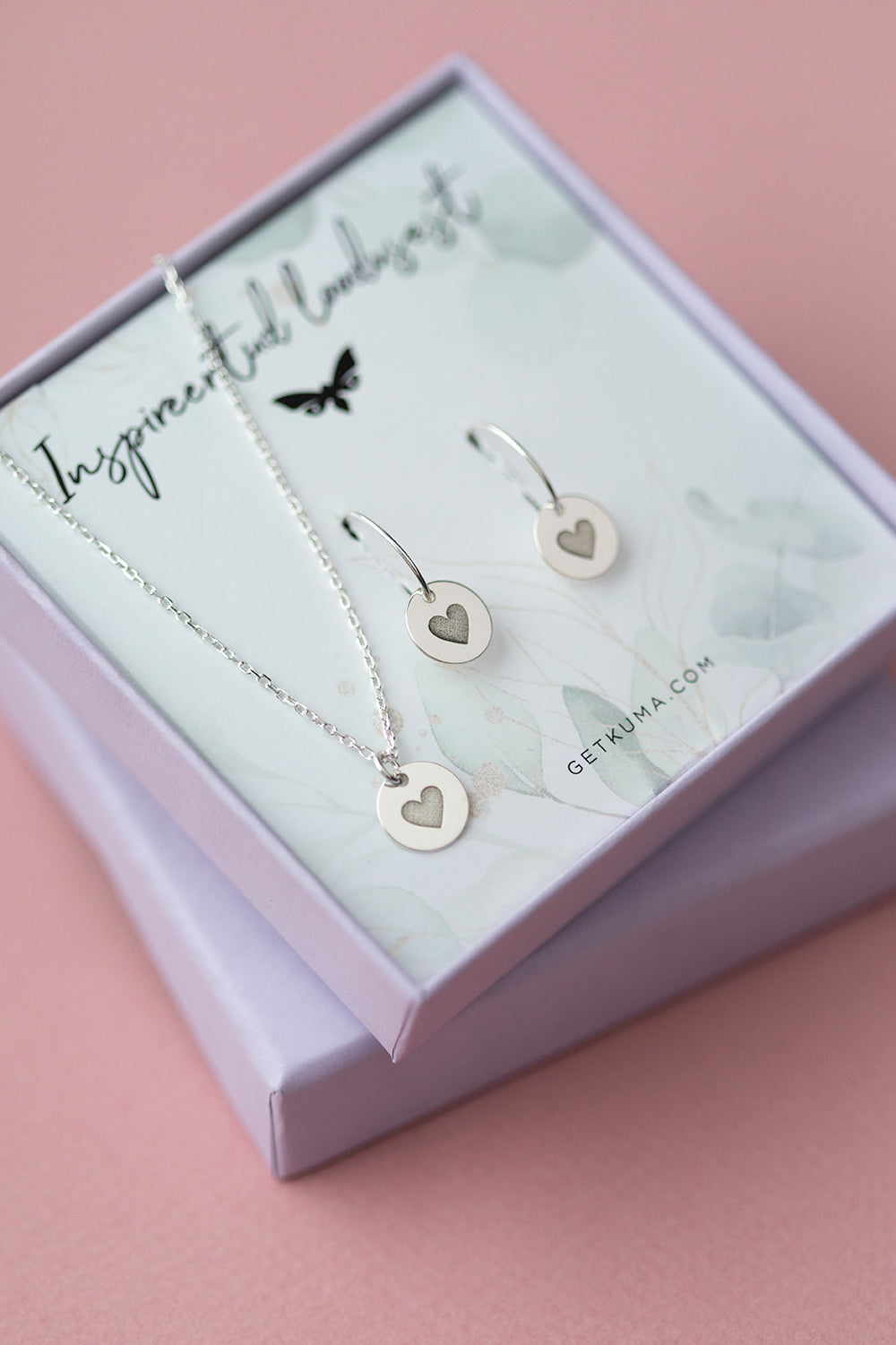 KUMA "Hearts" kinkekomplekt (hõbe)