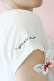 Singing birds embroidered t-shirt - KUMA Design Store