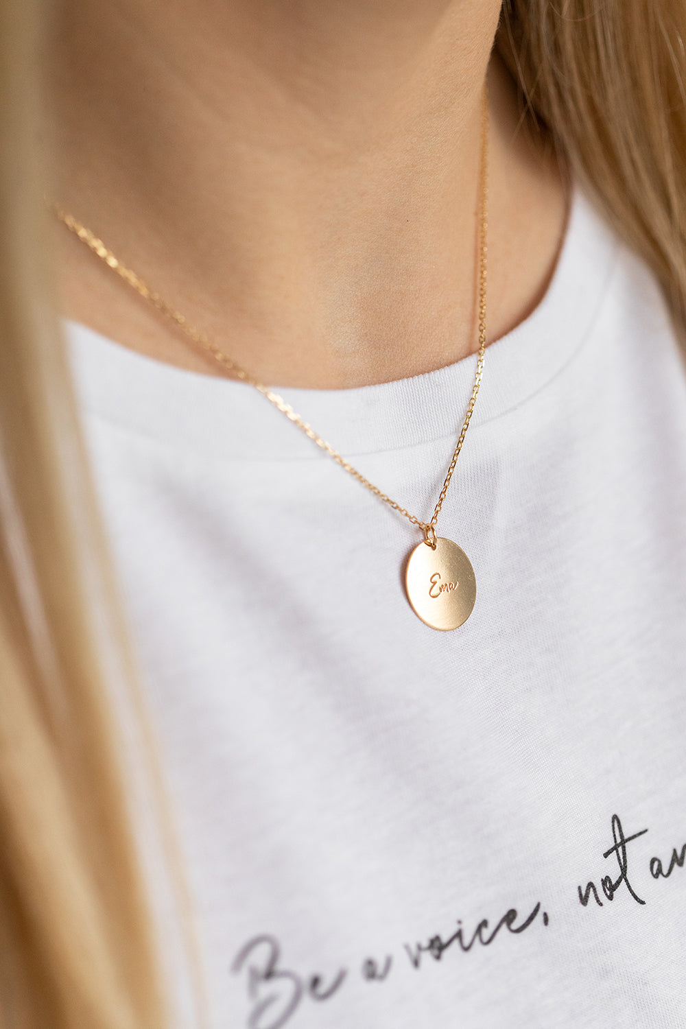 Necklace "Ema" (golden)