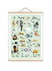Wall print "Täheloomad" by Mari Ojasaar (with print hangers) - KUMA Design Store