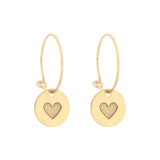 Heartbeat Earrings (silver / golden)