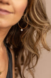 Hoops XL Earrings with Pearl (silver / golden)