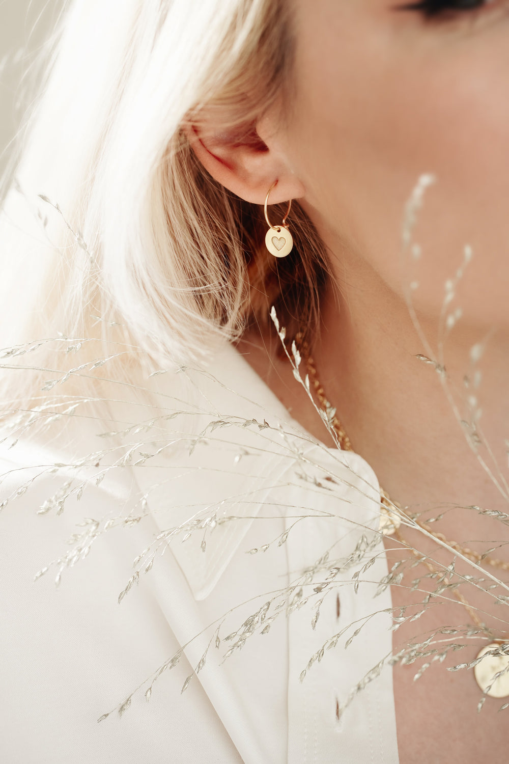 Heartbeat Earrings (silver / golden)