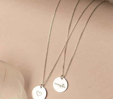 Necklace "Armastan" Heart (silver)