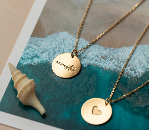 Necklace "Armastan" Heart (golden)