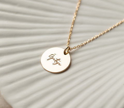 Necklace "Õpetaja" (golden)