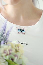 Mini Blue Lagoon Butterfly Brooch - KUMA Design Store