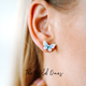 KUMA Butterfly Earrings x KUMA organic tea Gift Set