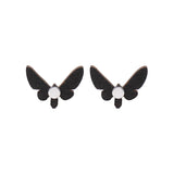 Butterfly Effect must-kuldne kõrvarõngad-KUMA Design pood