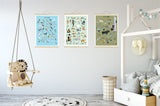 Wall print "Täheloomad" by Mari Ojasaar