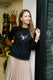 Butterfly embroidered sweatshirt (black)