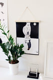 Wall print "Poolused" by Mari Ojasaar (with print hangers) - KUMA Design Store