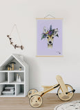 Wall print "Bambi" by Mari Ojasaar (with print hangers) - KUMA Design Store