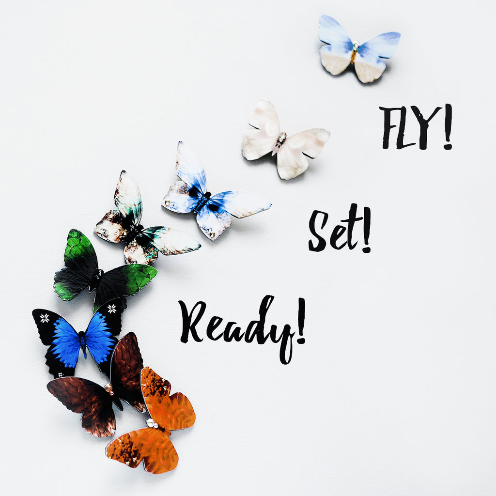 Ready, set, FLY! - New Kuma Design Butterfly Brooches