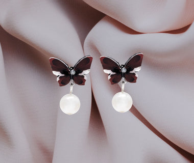 Rubiinikuma Butterfly Earrings