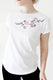 Dancing birds embroidered t-shirt (white) - KUMA Design Store