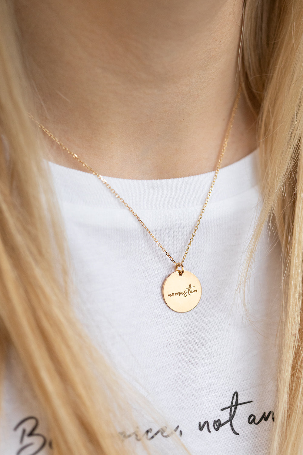 Necklace "Armastan" Heart (golden)