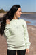 Silver Butterfly embroidered sweatshirt (light green)