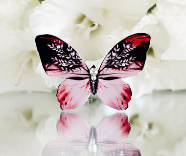 Queen of Hearts Butterfly Brooch