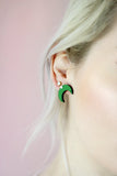 Moonchildren Green-Pink Earrings - KUMA Design Store