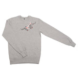 Dancing birds embroidered sweatshirt - KUMA Design Store