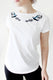 Singing birds embroidered t-shirt - KUMA Design Store