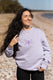 Butterfly embroidered sweatshirt (light lilac)