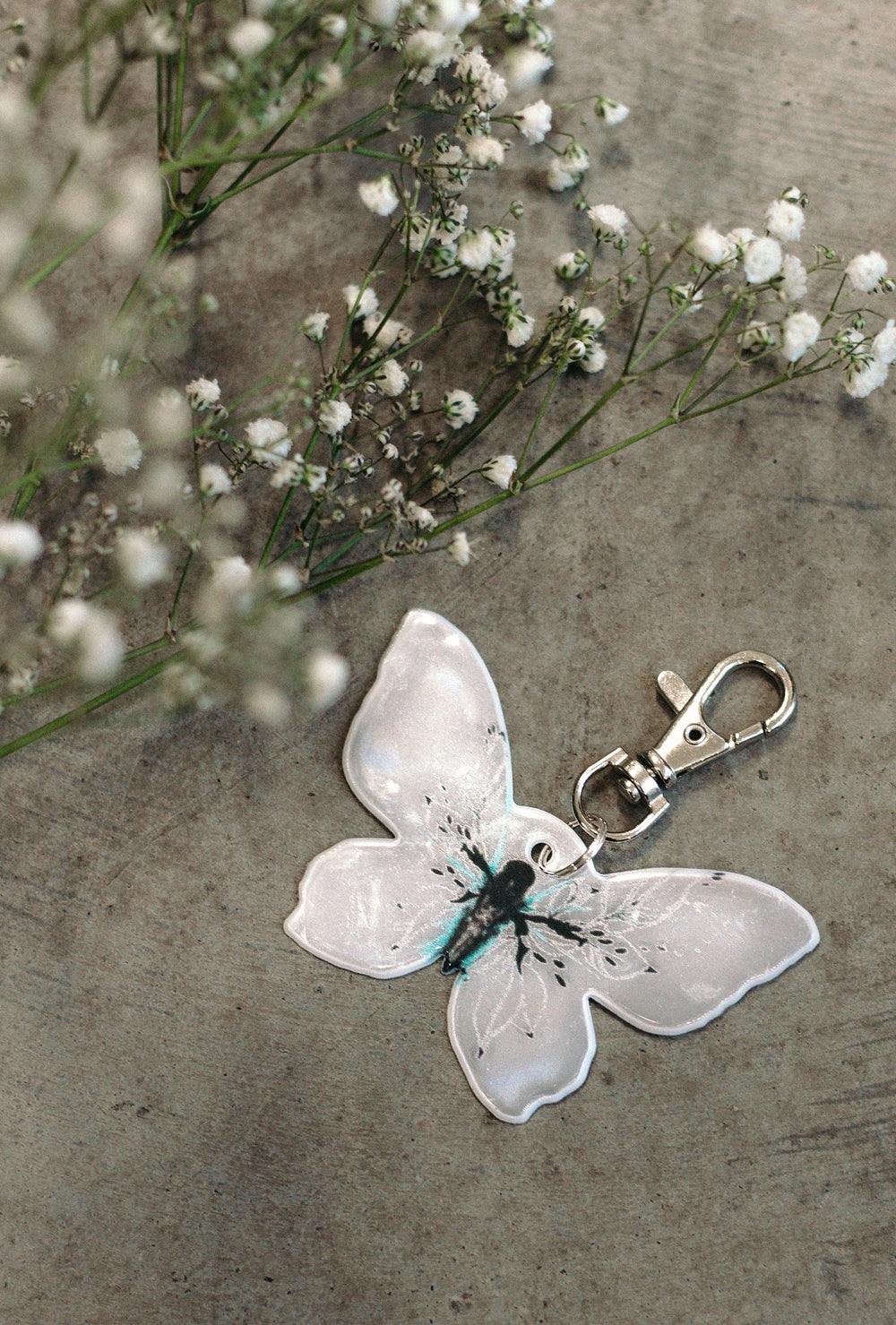 Dreamy Ivy Reflective Butterfly